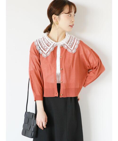 ehka sopo（エヘカソポ）の「レース襟ブラウス（シャツ/ブラウス・レディース・キナリ/ブラック/グレー/オフホワイト・F）」の21枚目の写真