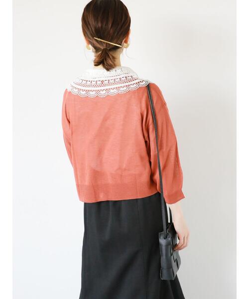 ehka sopo（エヘカソポ）の「レース襟ブラウス（シャツ/ブラウス・レディース・キナリ/ブラック/グレー/オフホワイト・F）」の22枚目の写真