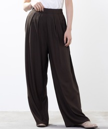 UVカット クールタッチ インドファブリック レーヨンワイドパンツ