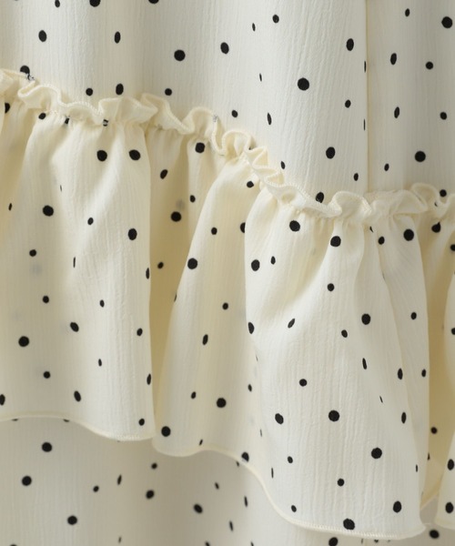 BAYFLOW（ベイフロー）の「ドットフリルスカート（スカート・レディース・ブラック/オフホワイト・SMALL/MEDIUM）」の20枚目の写真