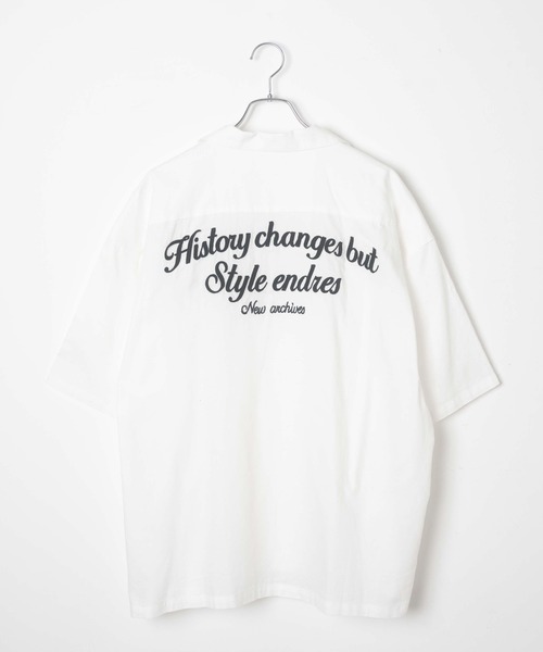 WEGO（ウィゴー）の「WEGO/チェーン刺繍ビッグシャツ（シャツ/ブラウス・メンズ・ホワイト/ブラック・MEDIUM/LARGE）」の16枚目の写真