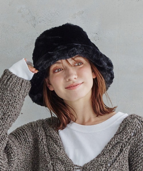 milsa 大きいサイズが選べるファーバケット（ハット）｜milsa（ミルサ