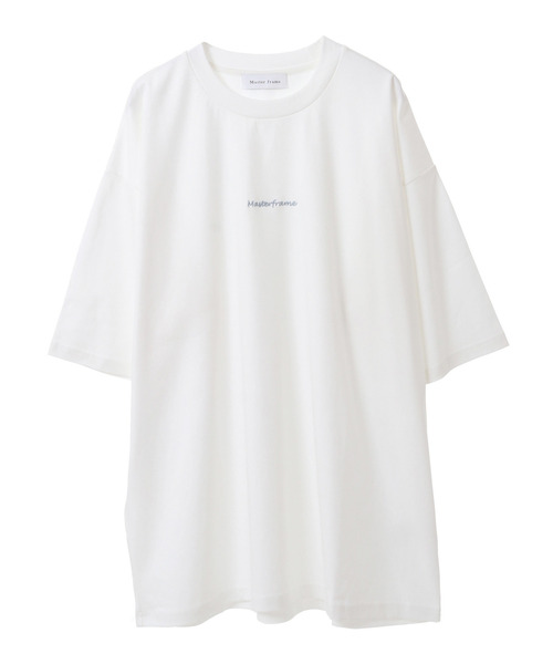 MASTER FRAME（マスターフレーム ）の「【MASTER FRAME】MF刺繍スムースクルーネックTシャツ（Tシャツ/カットソー・メンズ・ラベンダー/ブラック/サックスブルー/ホワイト・3/4）」の5枚目の写真
