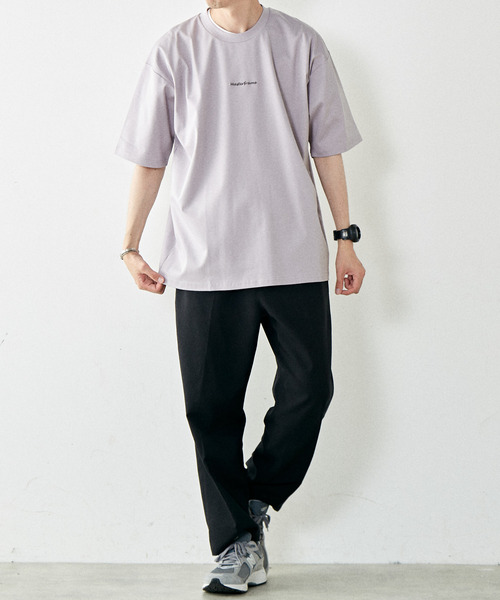 MASTER FRAME（マスターフレーム ）の「【MASTER FRAME】MF刺繍スムースクルーネックTシャツ（Tシャツ/カットソー・メンズ・ラベンダー/ブラック/サックスブルー/ホワイト・3/4）」の21枚目の写真
