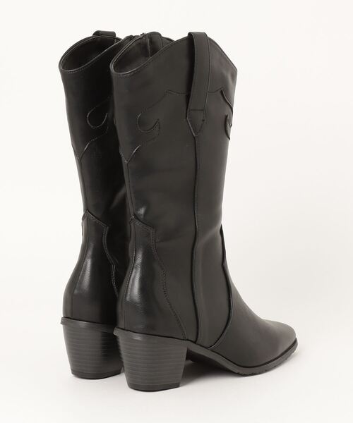 WEGO（ウィゴー）の「WEGO/ウエスタンミドルブーツ（ブーツ・レディース・ブラック/ブラウン・MEDIUM/LARGE）」の9枚目の写真