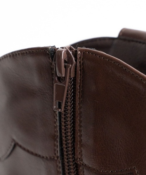 WEGO（ウィゴー）の「WEGO/ウエスタンミドルブーツ（ブーツ・レディース・ブラック/ブラウン・MEDIUM/LARGE）」の11枚目の写真