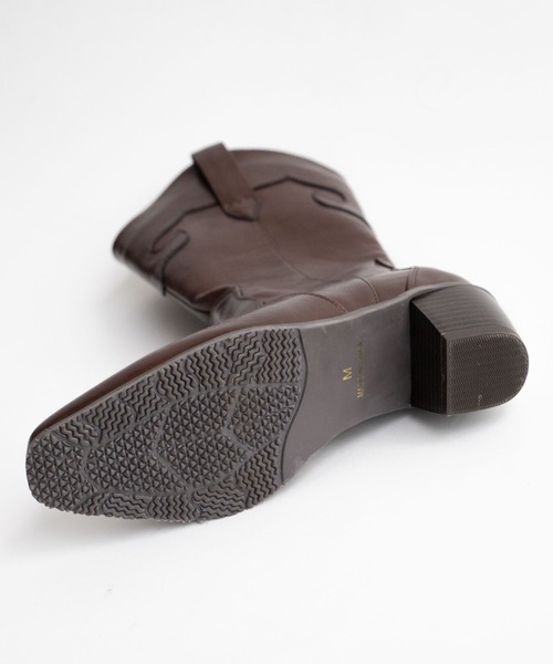 WEGO（ウィゴー）の「WEGO/ウエスタンミドルブーツ（ブーツ・レディース・ブラック/ブラウン・MEDIUM/LARGE）」の10枚目の写真