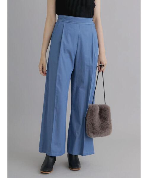 Te chichi（テチチ）の「デニム調ワイドパンツ（デニムパンツ・レディース・ブルー/ネイビー・F）」の3枚目の写真