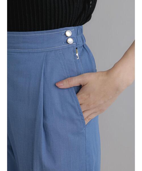 Te chichi（テチチ）の「デニム調ワイドパンツ（デニムパンツ・レディース・ブルー/ネイビー・F）」の20枚目の写真