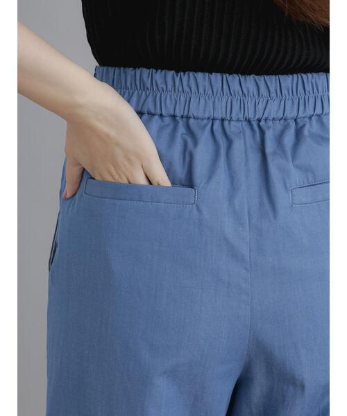 Te chichi（テチチ）の「デニム調ワイドパンツ（デニムパンツ・レディース・ブルー/ネイビー・F）」の21枚目の写真