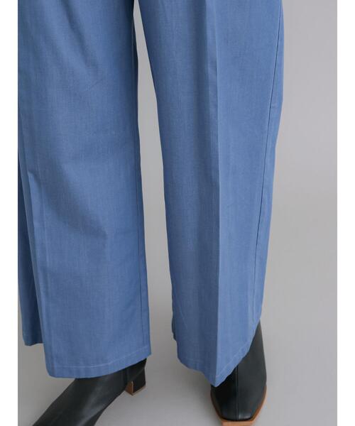 Te chichi（テチチ）の「デニム調ワイドパンツ（デニムパンツ・レディース・ブルー/ネイビー・F）」の22枚目の写真