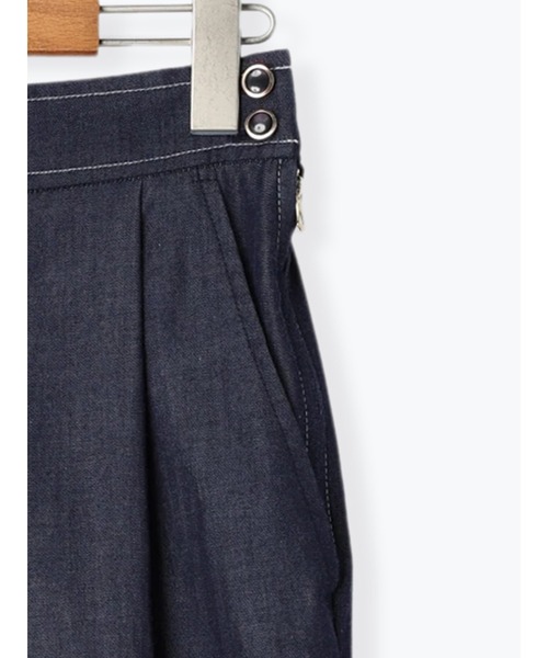 Te chichi（テチチ）の「デニム調ワイドパンツ（デニムパンツ・レディース・ブルー/ネイビー・F）」の7枚目の写真