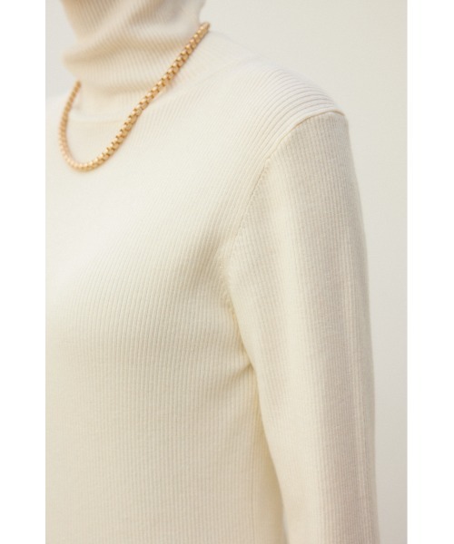 crie conforto(クリーコンフォルト)の「ファインゲージニットタートル(ニット/セーター・レディース・オフホワイト/チャコールグレー/ライトグレー/ブラック・MEDIUM/LARGE)」の21枚目の写真