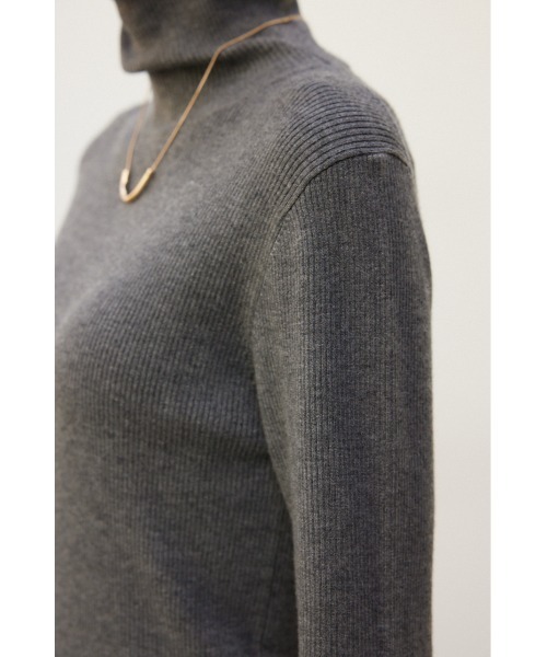 crie conforto(クリーコンフォルト)の「ファインゲージニットタートル(ニット/セーター・レディース・オフホワイト/チャコールグレー/ライトグレー/ブラック・MEDIUM/LARGE)」の11枚目の写真