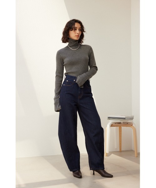 crie conforto(クリーコンフォルト)の「ファインゲージニットタートル(ニット/セーター・レディース・オフホワイト/チャコールグレー/ライトグレー/ブラック・MEDIUM/LARGE)」の14枚目の写真