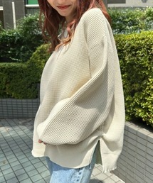 A-LIGHT KNIT スピンドルボリュームトップス