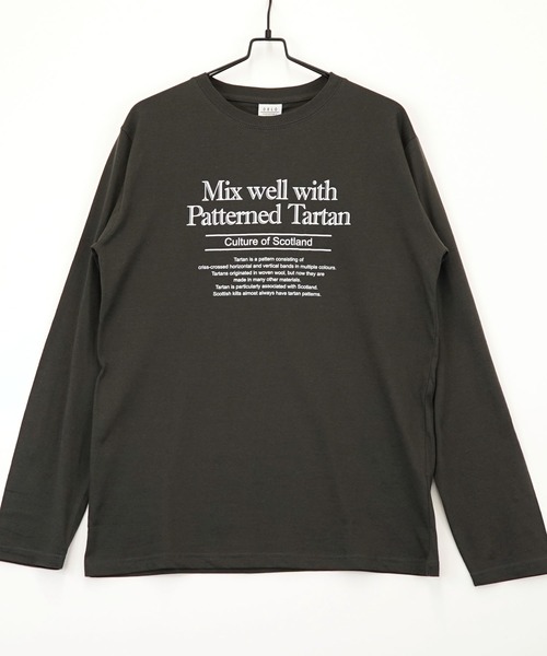 GGD SELECT(ジージーディー セレクト)の「フロントロゴプリント ロングスリーブTシャツ(Tシャツ/カットソー・メンズ・ホワイト/グリーン/ブルー/ブラック/ピンク/インディゴブルー/ネイビー/ベージュ/ライトブラック/バーガンディー/スミクロ/ホワイト系その他2/ホワイト系その他3/ホワイト系その他4/ロイヤルブルー/ブラック系その他2/ブラック系その他3/ブラック系その他4/ブルー系その他2/ピンク系その他2/ホワイト系その他5/グリーン系その他2/カーキ/イエロー・M/L/LL)」の9枚目の写真