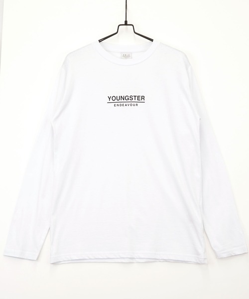 GGD SELECT(ジージーディー セレクト)の「フロントロゴプリント ロングスリーブTシャツ(Tシャツ/カットソー・メンズ・ホワイト/グリーン/ブルー/ブラック/ピンク/インディゴブルー/ネイビー/ベージュ/ライトブラック/バーガンディー/スミクロ/ホワイト系その他2/ホワイト系その他3/ホワイト系その他4/ロイヤルブルー/ブラック系その他2/ブラック系その他3/ブラック系その他4/ブルー系その他2/ピンク系その他2/ホワイト系その他5/グリーン系その他2/カーキ/イエロー・M/L/LL)」の4枚目の写真