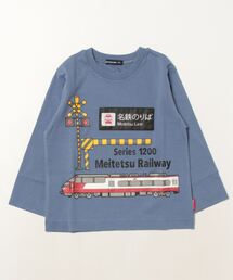 Moujonjon（ムージョンジョン）の「名鉄電車遮断機プリントTシャツ（Tシャツ/カットソー・キッズ）」