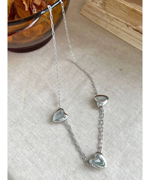 Ungrid（アングリッド）の「ハートデザインネックレス（ネックレス・レディース・シルバー/ゴールド・FREE）」の2枚目の写真