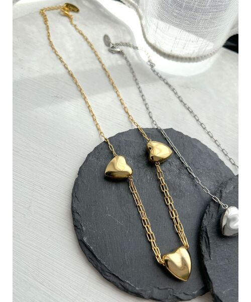 Ungrid（アングリッド）の「ハートデザインネックレス（ネックレス・レディース・シルバー/ゴールド・FREE）」の8枚目の写真