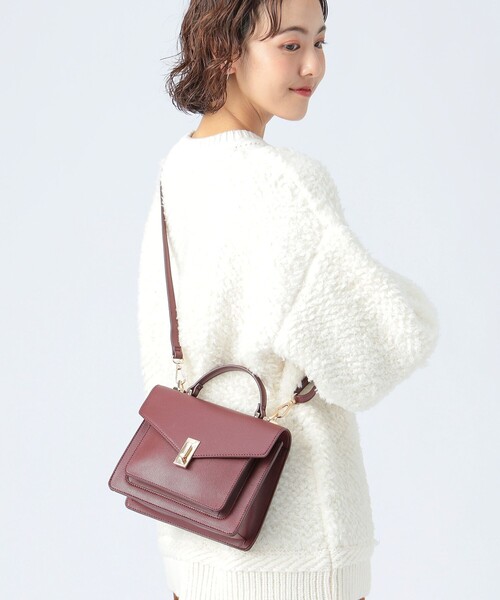 BEAMS HEART（ビームスハート）の「BEAMS HEART / ワンハンドル ショルダーバッグ（ショルダーバッグ・レディース・マスタード/オリーブ/レッド/シルバー/ネイビー/ワイン/グリーン・FREE）」の6枚目の写真