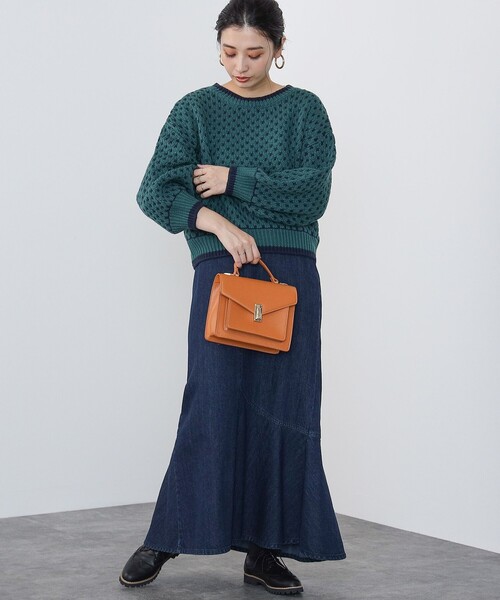 BEAMS HEART（ビームスハート）の「BEAMS HEART / ワンハンドル ショルダーバッグ（ショルダーバッグ・レディース・マスタード/オリーブ/レッド/シルバー/ネイビー/ワイン/グリーン・FREE）」の9枚目の写真