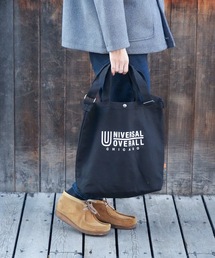 【UNIVERSALOVERALL/ユニバーサルオーバーオール】コットン 2WAY トートバッグ ショルダーバッグ ブランドロゴ