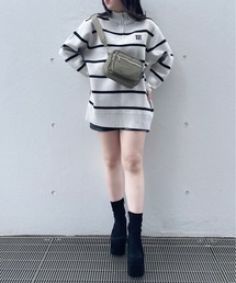 one way | ジャガードZIPニットワンピース(ワンピース)