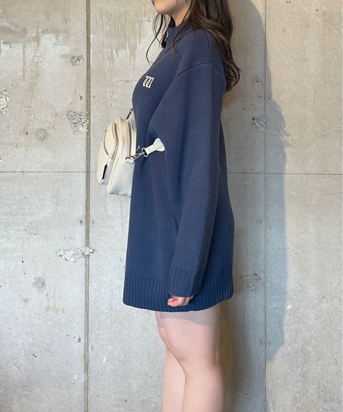 未使用級✨グッチ GG柄jジャガードワンピース ハーフジップ ニット L gn157_v12.jpg