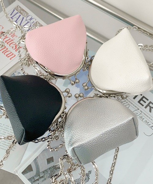 cream creme(クリームクレーム)の「クリップ ミニトートクロスバッグ(ショルダーバッグ・レディース・ブラック/ホワイト/ピンク/シルバー・FREE)」の14枚目の写真