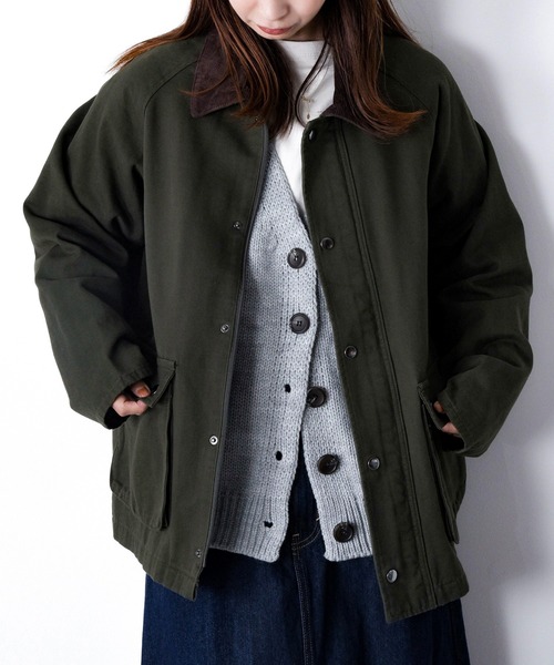 CALIFORNIA OUTFITTERS（カリフォルニア アウトフィッターズ）の「2-8D19　長袖 Vネック ニット カーディガン ポケット付   【Maison select -メゾンセレクト-】（カーディガン/ボレロ・レディース・グレー/アイボリー・FREE）」の21枚目の写真