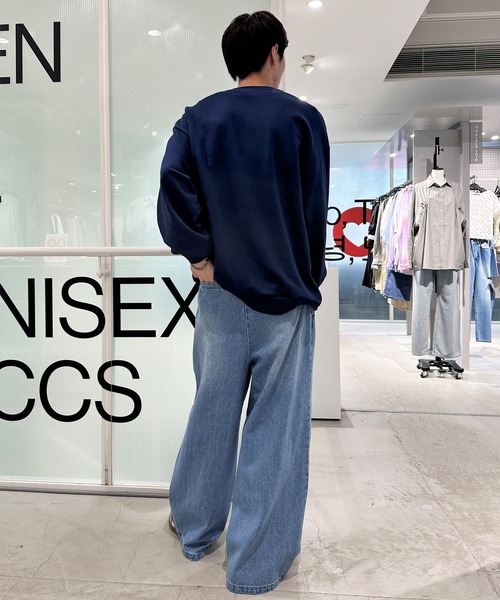 トレーナー スウェット 「UNISEX」ALAND／サガラAワッペンプルオーバー（裏起毛）2995798 レディース メンズ ALAND トレーナー スウェット 「UNISEX」ALAND／サガラAワッペン