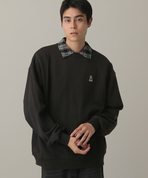 ALAND（エーランド）の「【UNISEX】ALAND／ワッペンスウェット（ウラケ）2973770（スウェット・レディース・ネイビー/ブラック/ライトグレー・MEDIUM/LARGE）」の11枚目の写真