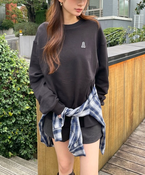 ALAND（エーランド）の「【UNISEX】ALAND／ワッペンスウェット（ウラケ）2973770（スウェット・レディース・ネイビー/ブラック/ライトグレー・MEDIUM/LARGE）」の9枚目の写真