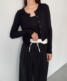 CANAL JEAN | El mar(エルマール) クルーネックリブカーディガン(カーディガン/ボレロ)