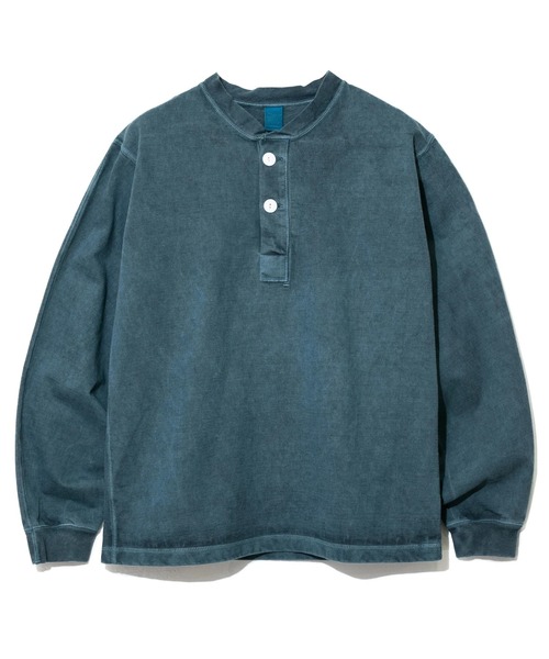 Good On（グッドオン）の「Good On/グッドオン　LS HEAVY HENLEY TEE（Tシャツ/カットソー・メンズ・セージグリーン/ホワイト/ブルー系その他/ナチュラル/ブルー系/ブラック・X-LARGE/LARGE/MEDIUM）」の6枚目の写真