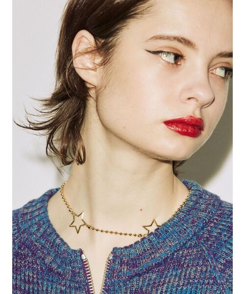 jouetie(ジュエティ)の「ボールチェーンスターネックレス(ネックレス・レディース・シルバー/ゴールド・FREE)」の5枚目の写真