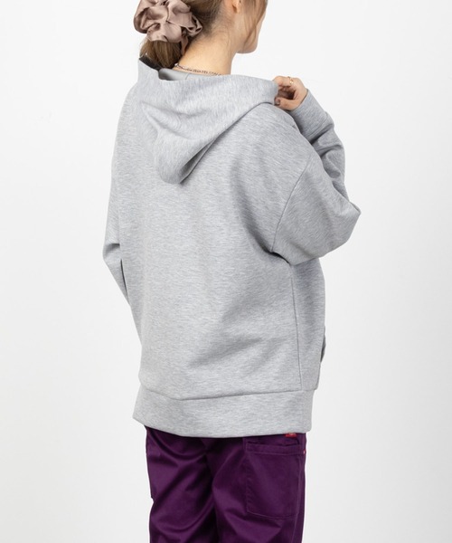 NAVY（ネイビー）の「NAVY ハンサムスウェット ジップパーカー（パーカー・レディース・杢グレー/ブラック/ホワイト系その他/ピンク系その他・フリー）」の7枚目の写真