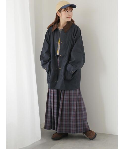 ehka sopo（エヘカソポ）の「チェックプリーツスカート（スカート・レディース・グリーン/ブラウン/ブルー・F）」の6枚目の写真