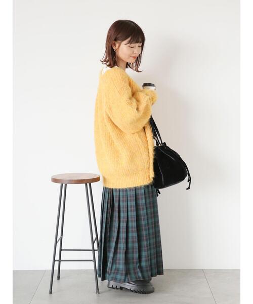 ehka sopo（エヘカソポ）の「チェックプリーツスカート（スカート・レディース・グリーン/ブラウン/ブルー・F）」の13枚目の写真