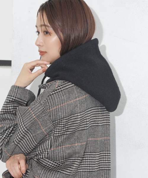 NANO universe(ナノユニバース)の「バラクラバ(ニットキャップ/ビーニー・レディース・ベージュ/ブラック/ライトグレー・FREE)」の4枚目の写真