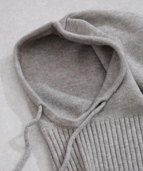 NANO universe(ナノユニバース)の「バラクラバ(ニットキャップ/ビーニー・レディース・ベージュ/ブラック/ライトグレー・FREE)」の8枚目の写真