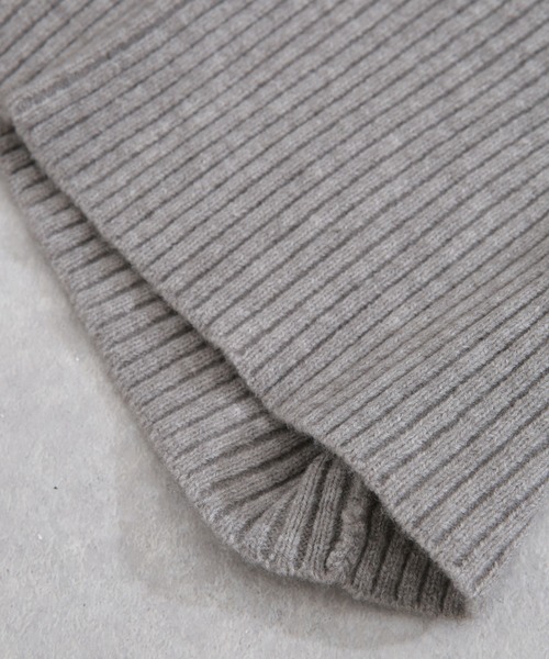 NANO universe(ナノユニバース)の「バラクラバ(ニットキャップ/ビーニー・レディース・ベージュ/ブラック/ライトグレー・FREE)」の9枚目の写真