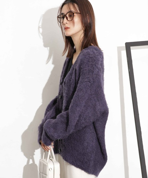 NANO universe（ナノユニバース）の「シャギーニットカーディガン