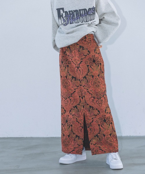 PAGEBOY(ページボーイ)の「ジャガードナロースカート(スカート・レディース・ブルー系その他/マスタード/レッド系その他・FREE)」の16枚目の写真