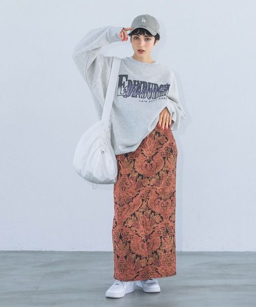 PAGEBOY(ページボーイ)の「ジャガードナロースカート(スカート・レディース・ブルー系その他/マスタード/レッド系その他・FREE)」の17枚目の写真