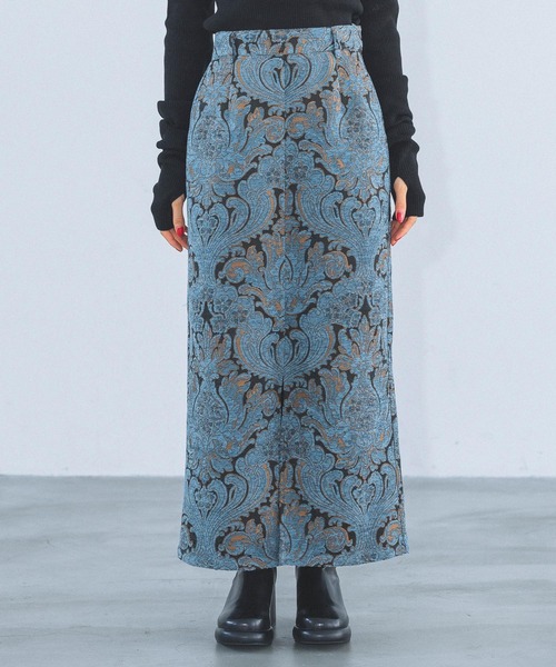 PAGEBOY(ページボーイ)の「ジャガードナロースカート(スカート・レディース・ブルー系その他/マスタード/レッド系その他・FREE)」の20枚目の写真
