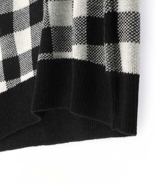 BRANSHES（ブランシェス）の「【プチレディ】ジャガードニットトップス（ニット/セーター・キッズ・ラベンダー/ブラック・S/M/XL/L）」の3枚目の写真