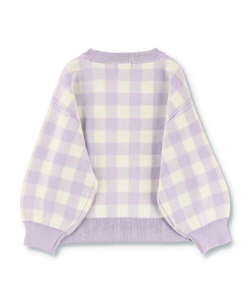 BRANSHES（ブランシェス）の「【プチレディ】ジャガードニットトップス（ニット/セーター・キッズ・ラベンダー/ブラック・S/M/XL/L）」の15枚目の写真